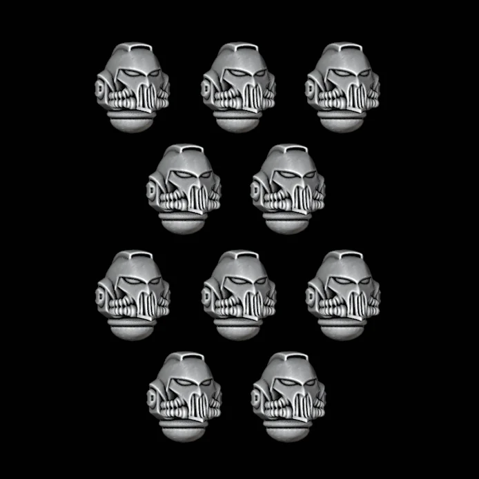 Aggressive Grill Helmets - Set of 10