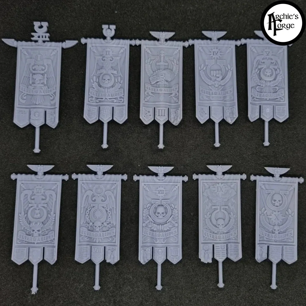 All Ultramarines Company Banners.