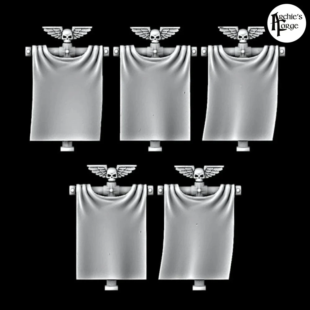 Back Banners - Set of 5 - Plain