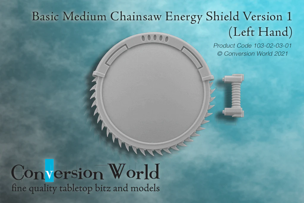 Basic Medium Chainsaw Energy Shield Version 1 (Left Hand) X 1