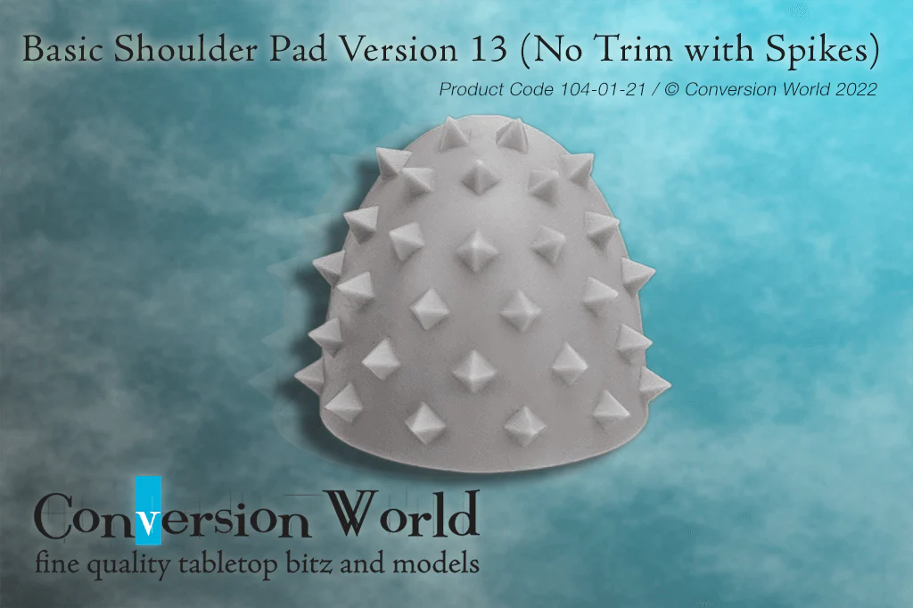 Basic Shoulder Pad Version 13 (No Trim with Spikes)