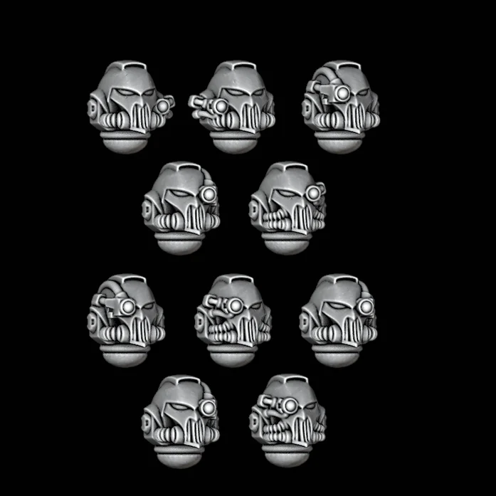 Bionic Aggressive Grill Helmets - Set of 10