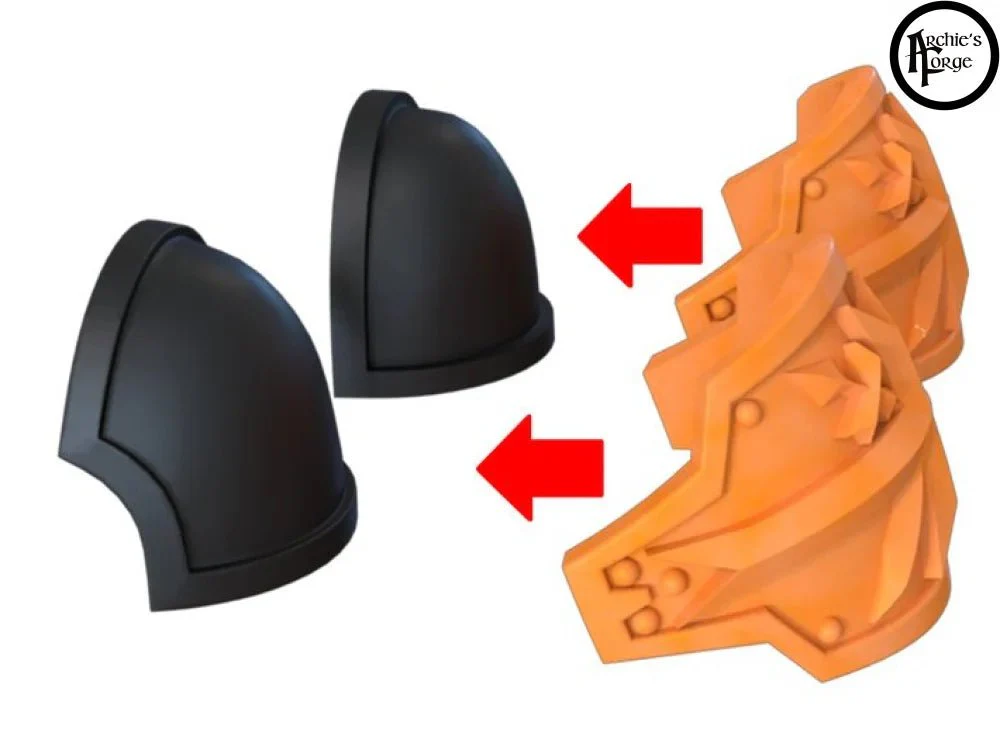 Legio Templaris Brethren Shoulder Pad Toppers - Set of 5 - Image 3