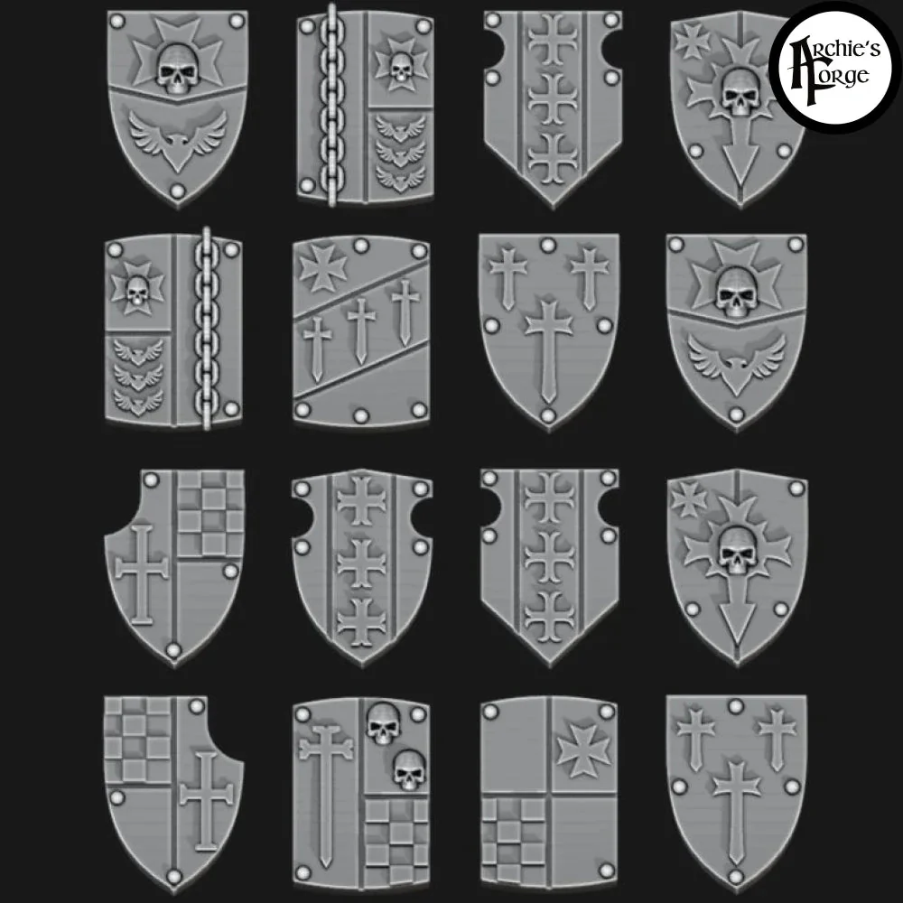 Legio Templaris Tilting Shields - Set of 16 - Design 4