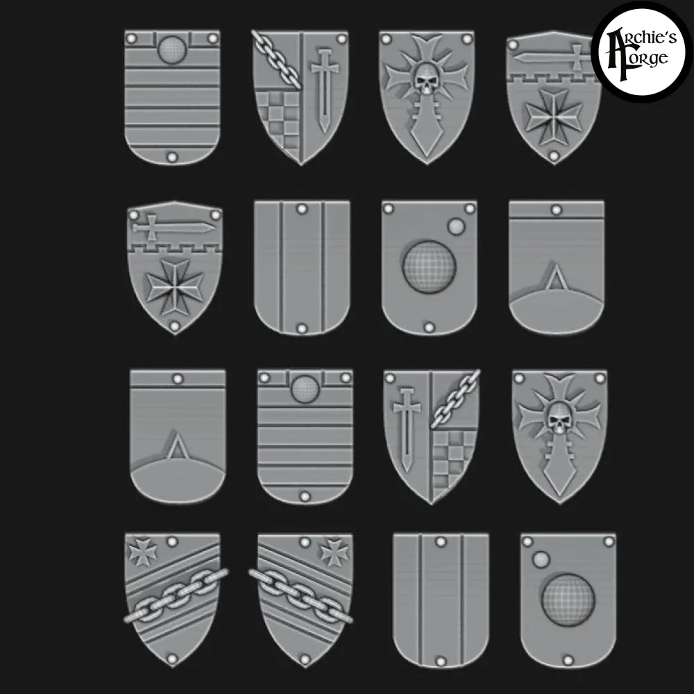 Legio Templaris Tilting Shields - Set of 16 - Design 7