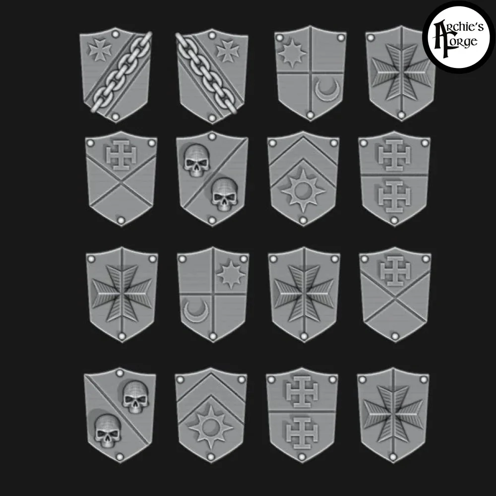 Legio Templaris Tilting Shields - Set of 16 - Design 8