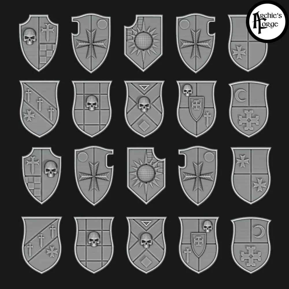 Legio Templaris Tilting Shields - Set of 20 - Design 9