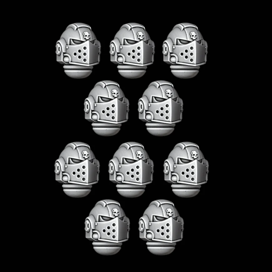 Blade Veteran Knight Helmets - Set of 10