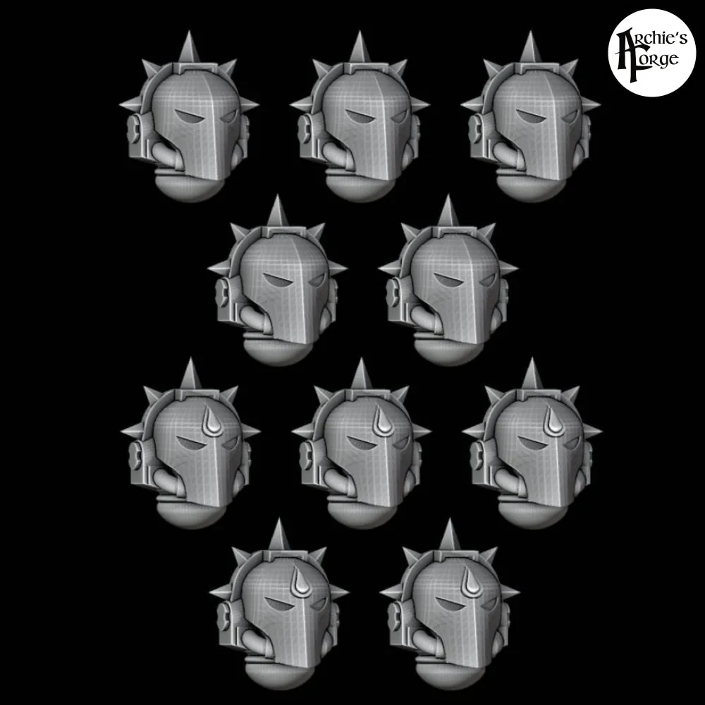Legio Sanguine Crested Helmets X 10