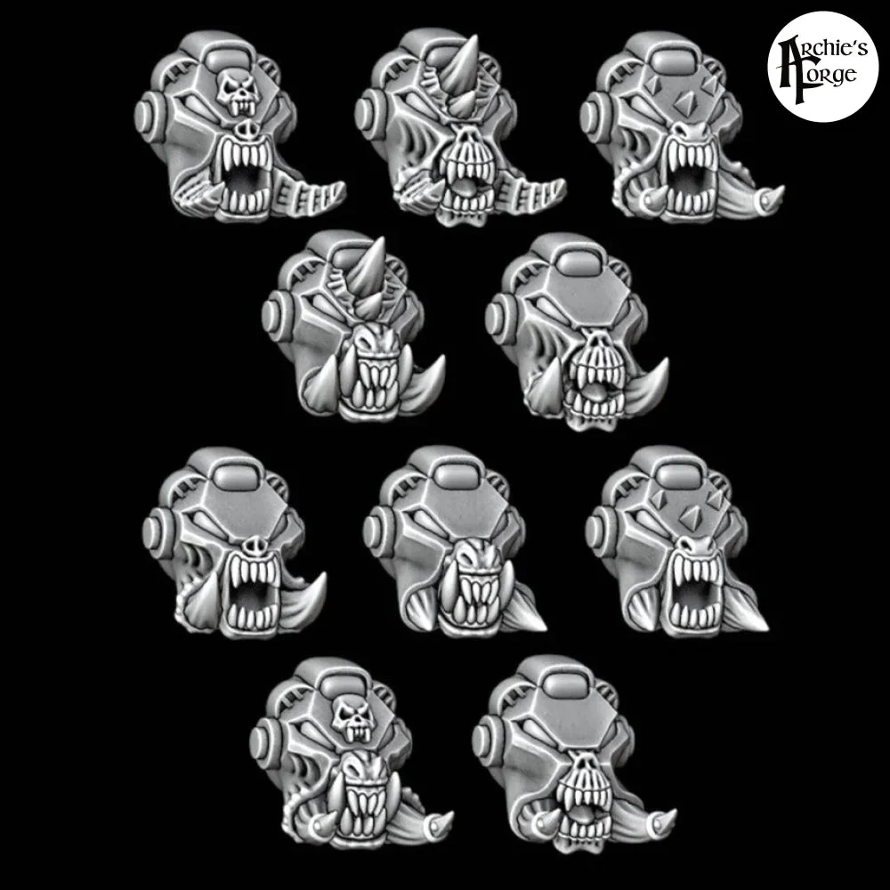 Chaotic Terminator Helmets - Set of 10