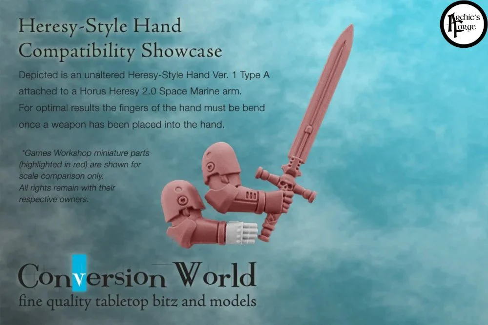 Heresy-Style Infantry Hand Version 1 (Left Hand, Type A) - Image 4