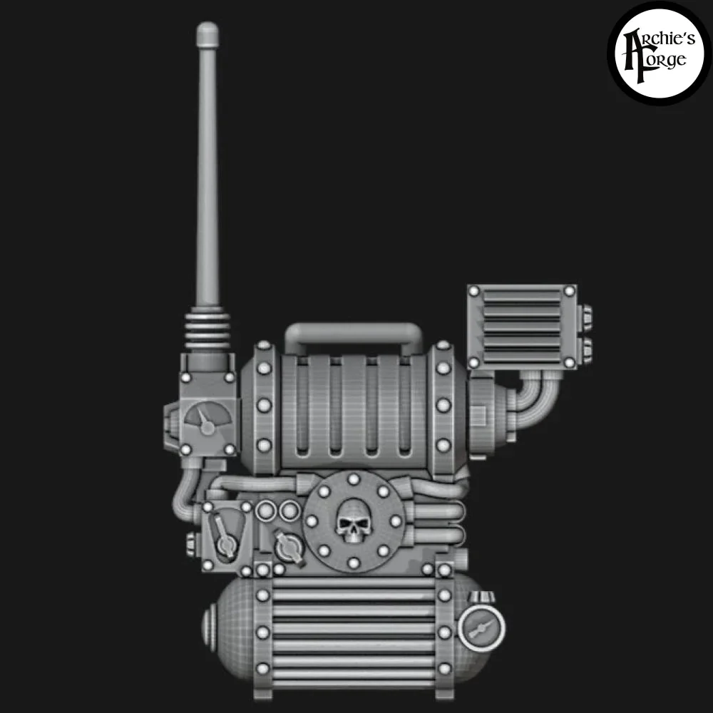 Imperial Guard Hostile Environment Backpacks with Antenna - Set of 10