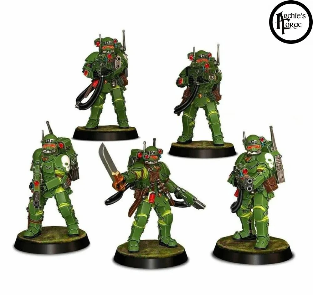 Imperial Guard Soldiers - Unit of 5 - 28mm Scale