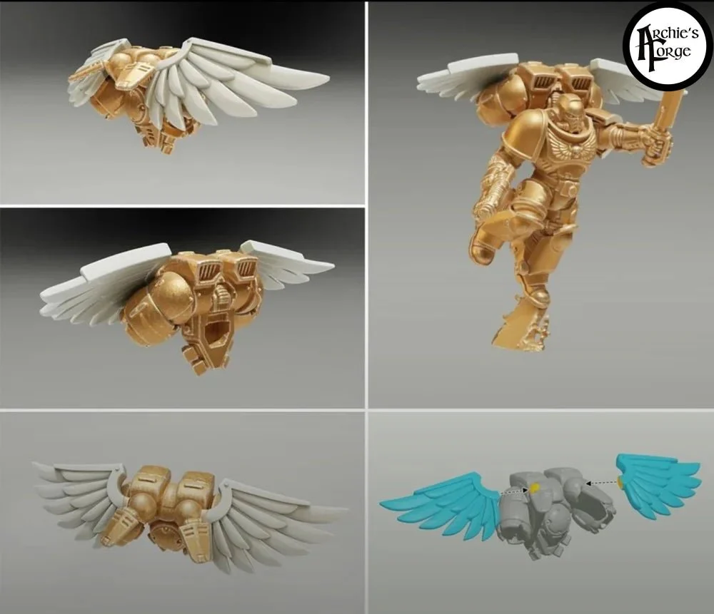 Jump Pack Wings - Set of 3 - Style 2