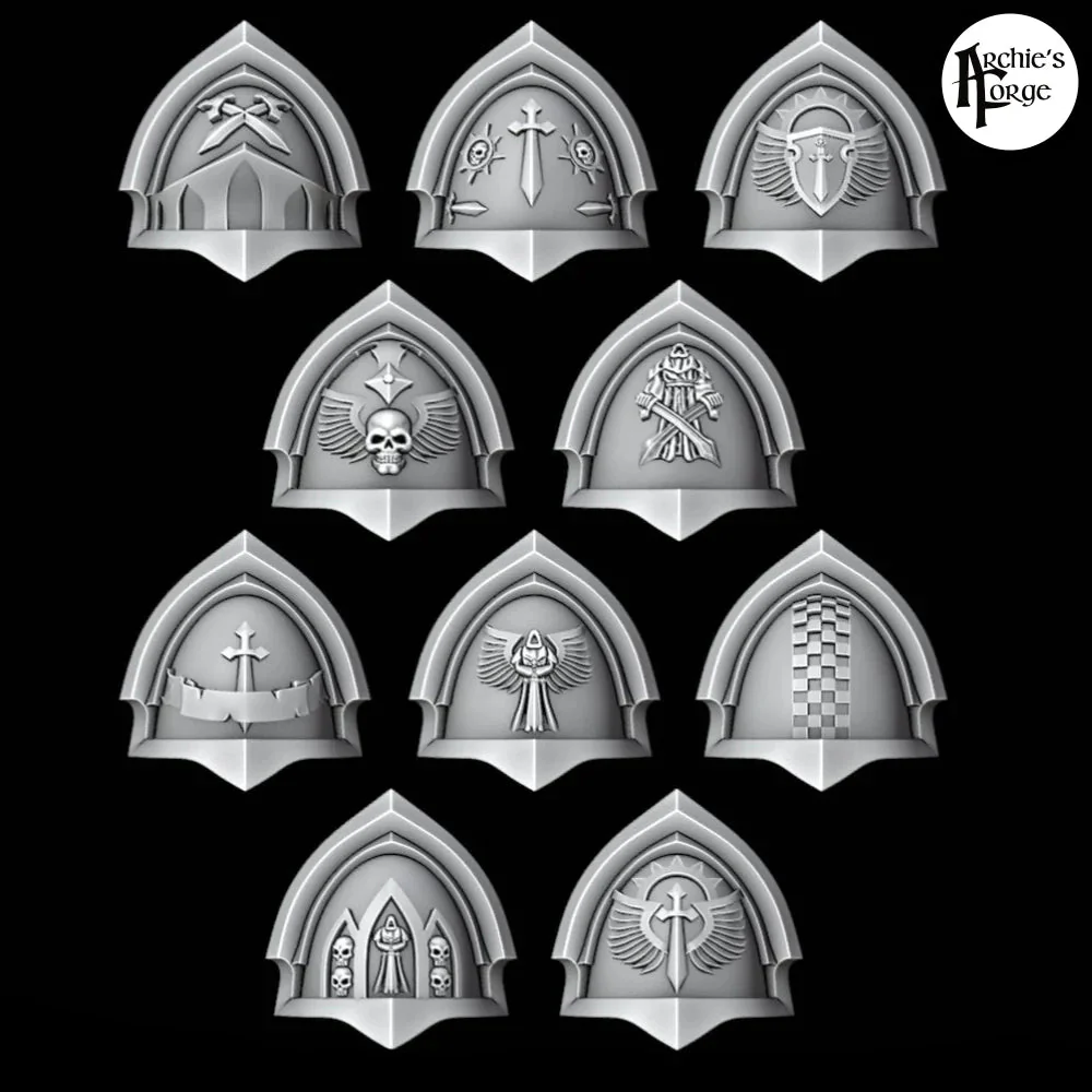 Legio Angelus Ornate Pads - Set of 10
