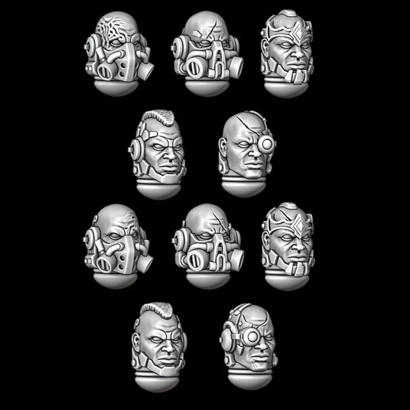 Legio Draconis Heads - Set of 10