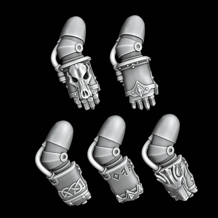 Legio Fenris Power Fists - Set of 5 - Right Handed