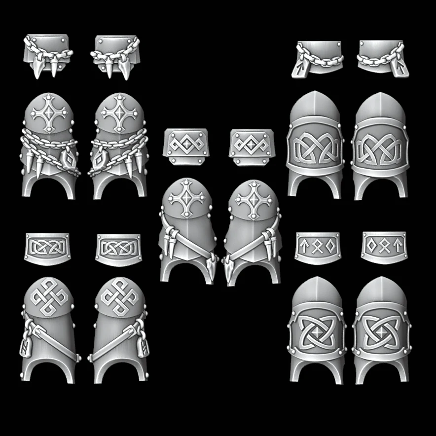 Legio Fenris Terminator Shin and Hip Plates - Set of 5