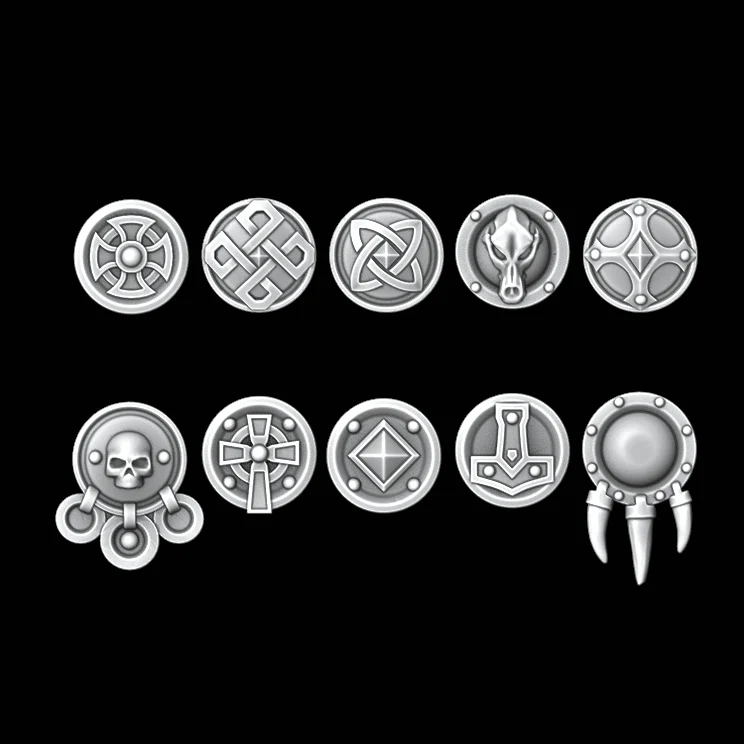 Legio Fenris Tilting Shields - Set of 10