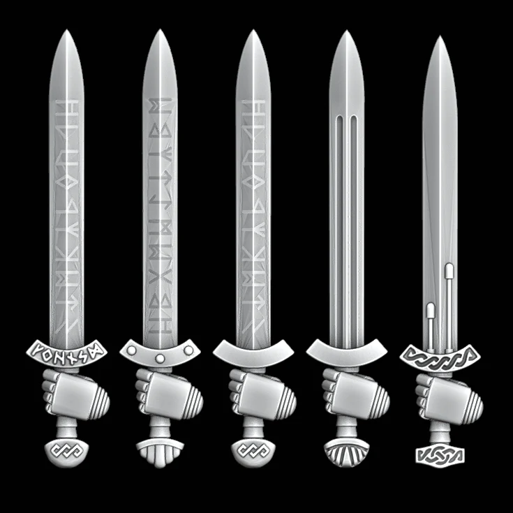 Legio Fenris Viking Swords - Set of 5 - Left Handed
