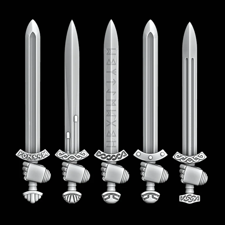 Legio Fenris Viking Swords - Set of 5 - Left Handed