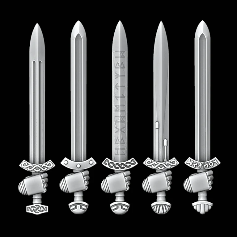 Legio Fenris Viking Swords - Set of 5 - Right Handed