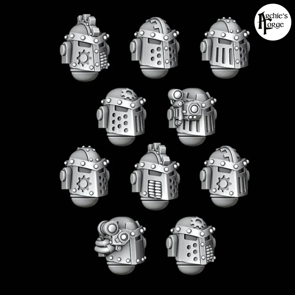 Legio Ferrus MK3 Helms - Set of 10
