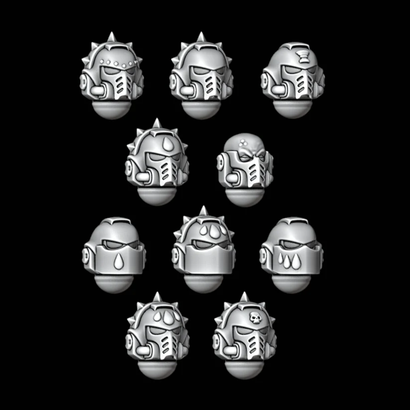 Legio Sanguine Assorted Death Company Helmets - Set of 10