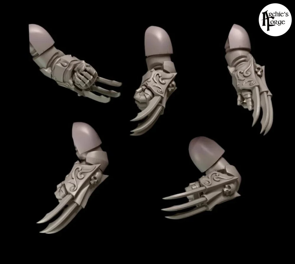 Legio Sanguine - Lightning Claws - Set of 5 - Left Handed