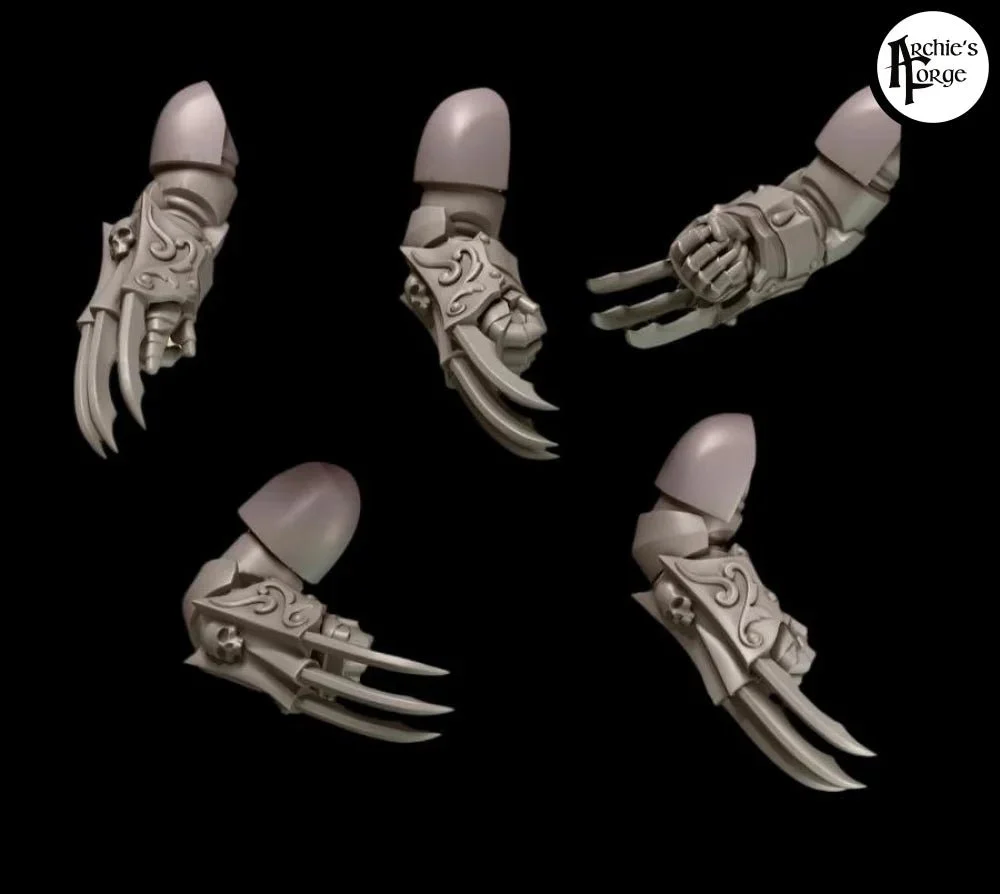 Legio Sanguine - Lightning Claws - Set of 5 - Right Handed