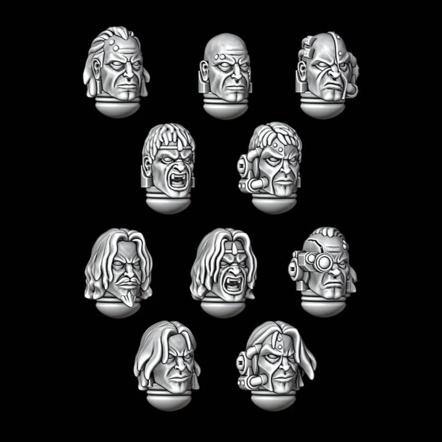Legio Sanguine Marine Heads - Set of 10