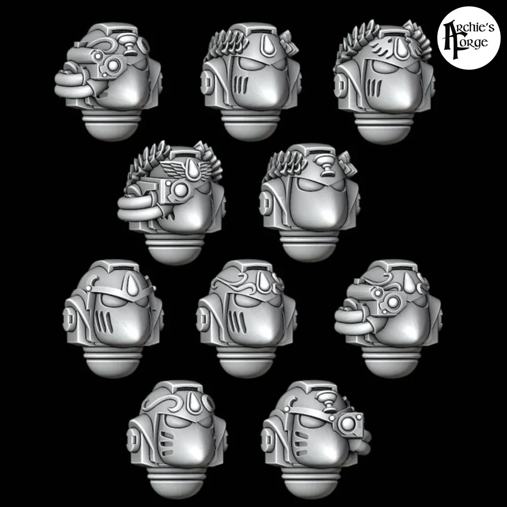 Legio Sanguine MK6 Veteran Helmets - Set of 10