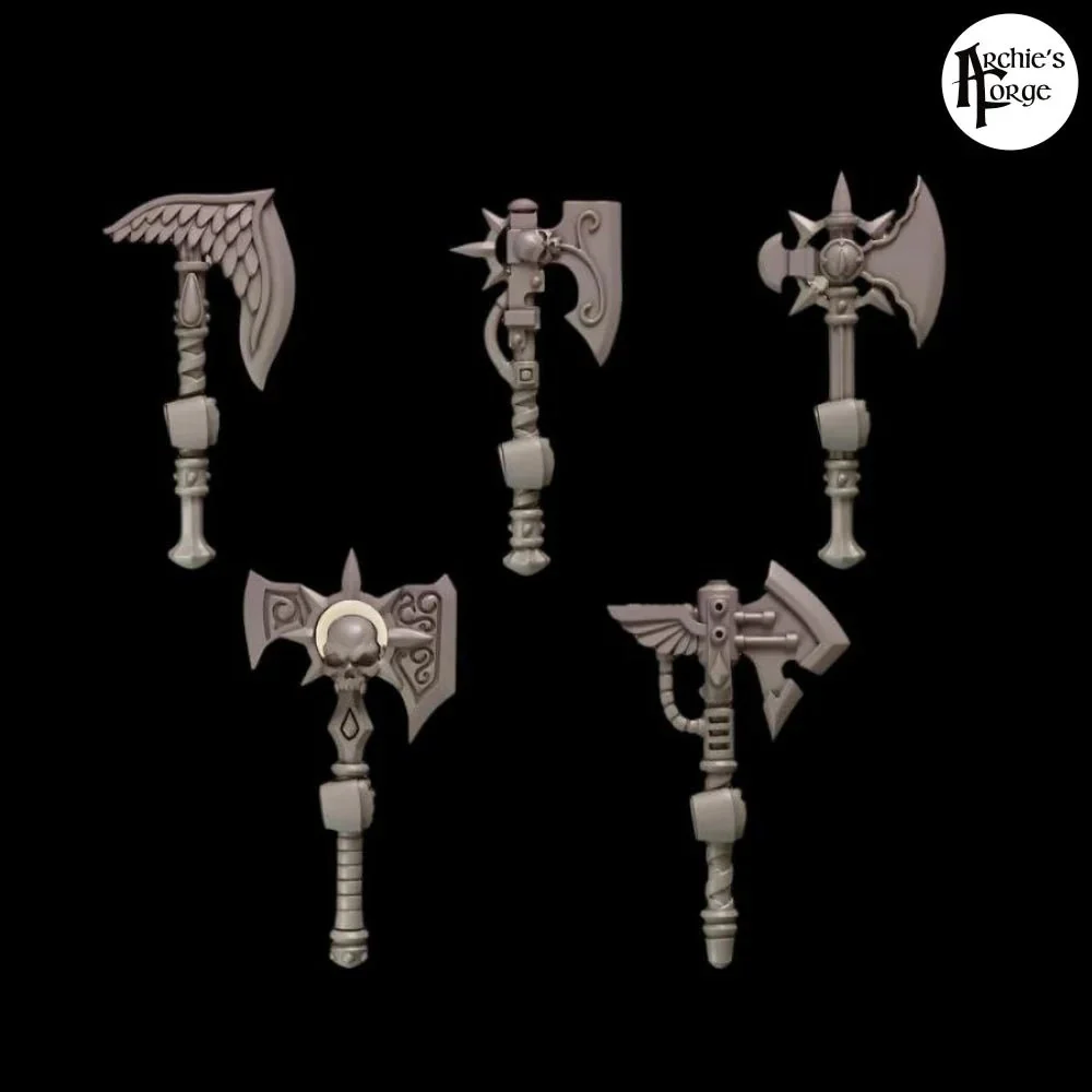 Legio Sanguine - Power Axes - Set of 5 - Right Handed