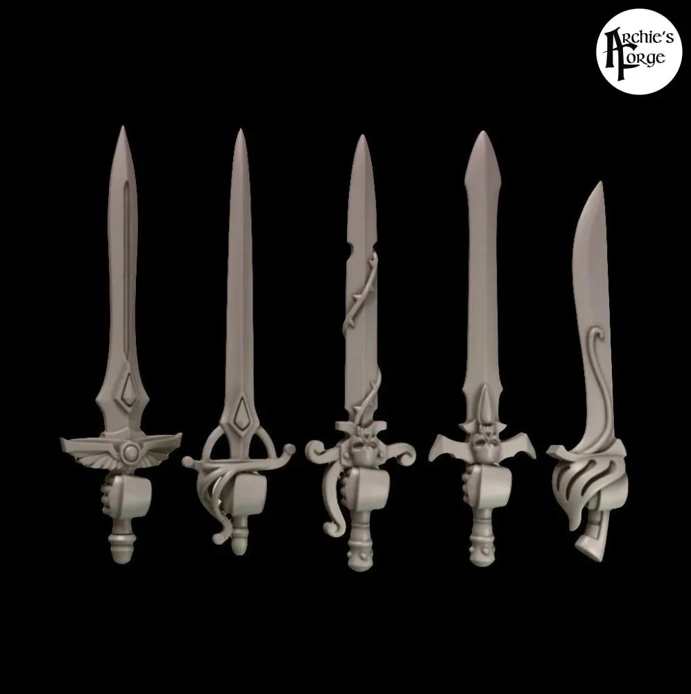 Legio Sanguine - Power Swords - Set of 5 - Left Handed
