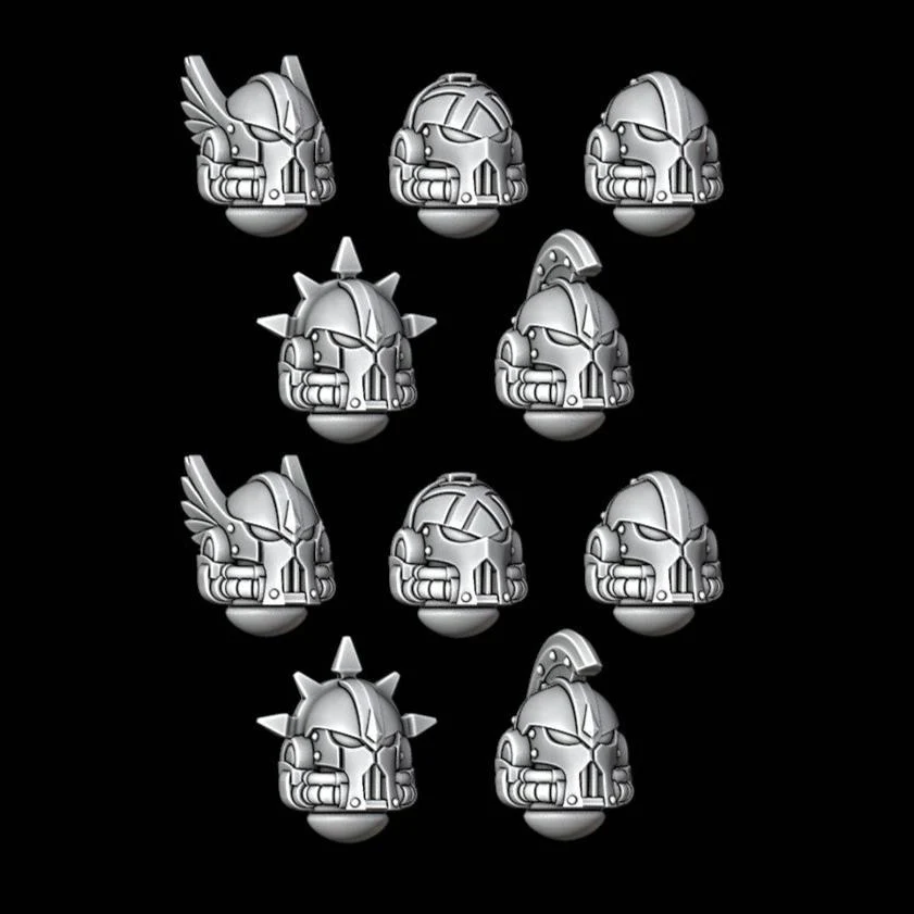 Legio Sanguine Retro Helmets - Set of 10