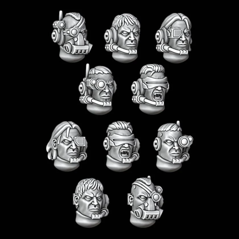 Legio Sanguine Scout Heads - Set of 10