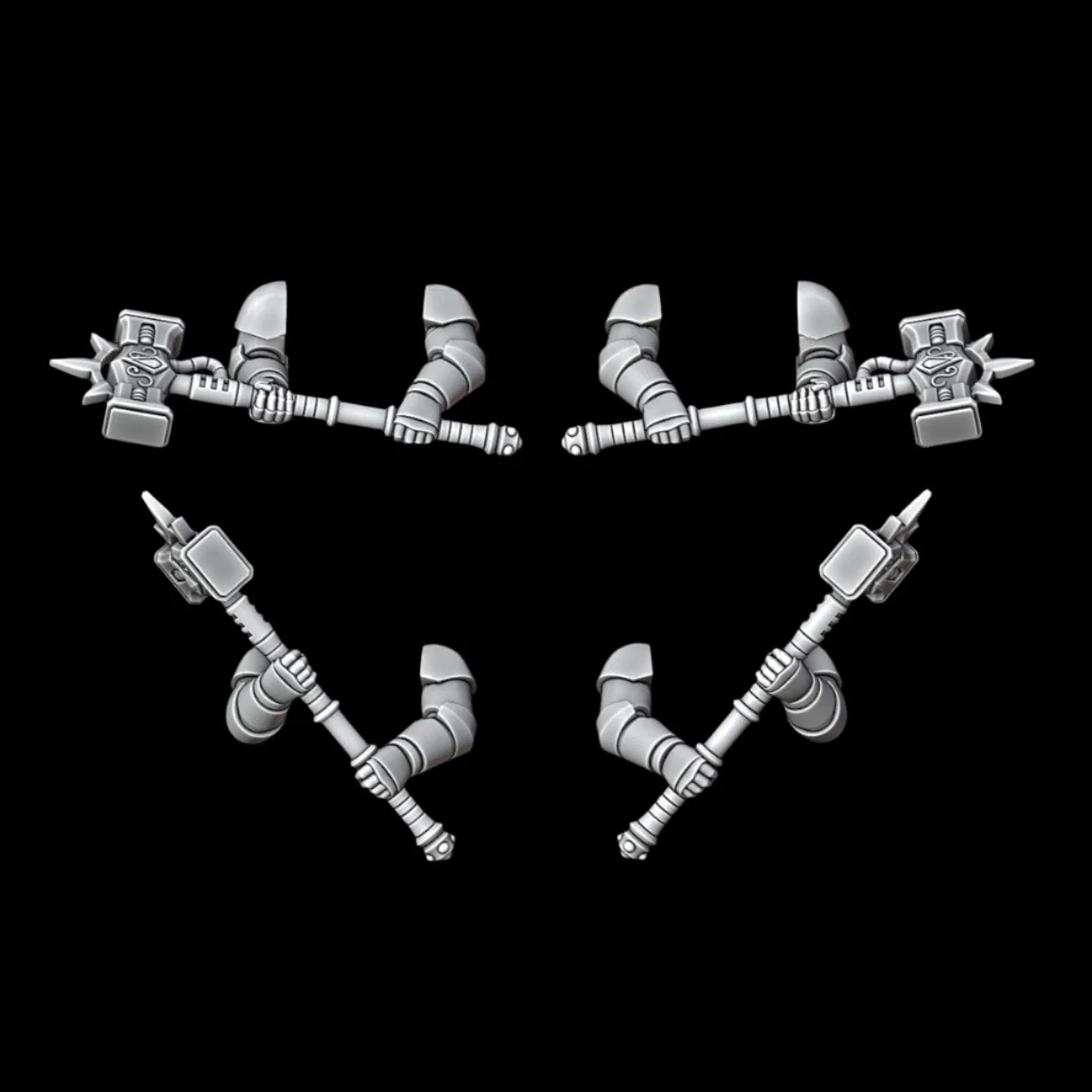 Legio Sanguine - Two Handed Thunder Hammers- Set of 4