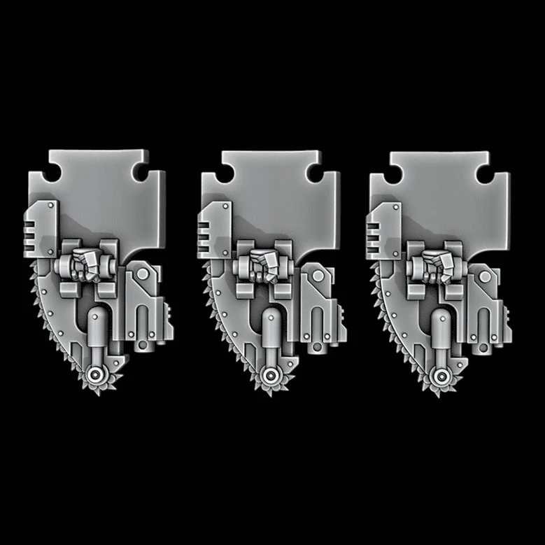 Legio Templaris - Bolter Chainshields - Set of 3 - Image 2