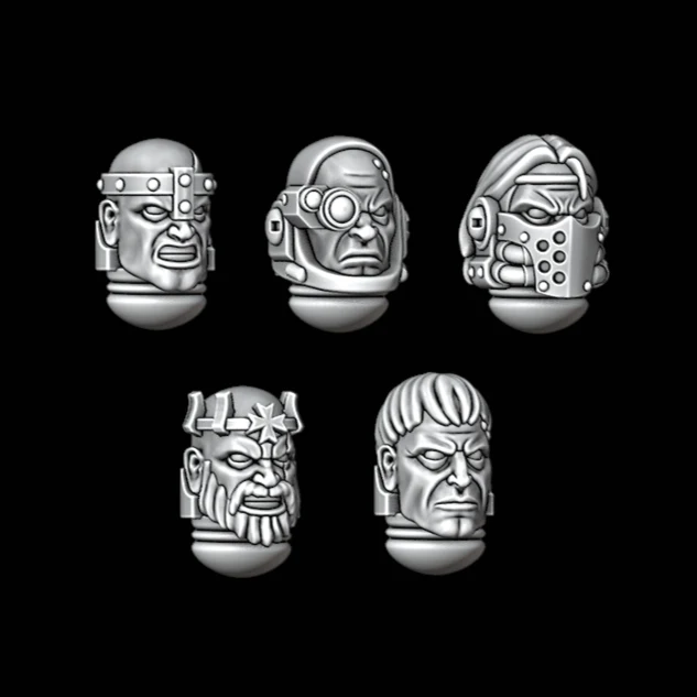 Legio Templaris Heads - Set of 5