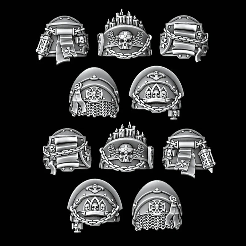 Legio Templaris Ornate Terminator Pads - Set of 10