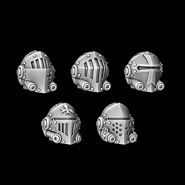 Legio Templaris Terminator Knight Helmets - Set of 5