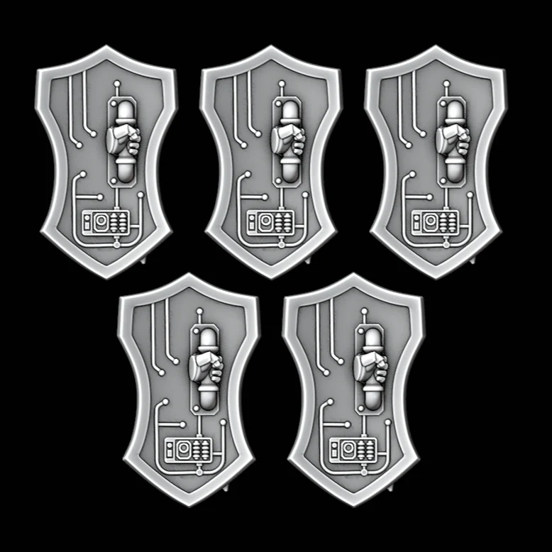 Legio Templaris - Terminator Scroll Shields - Set of 5 - Image 2