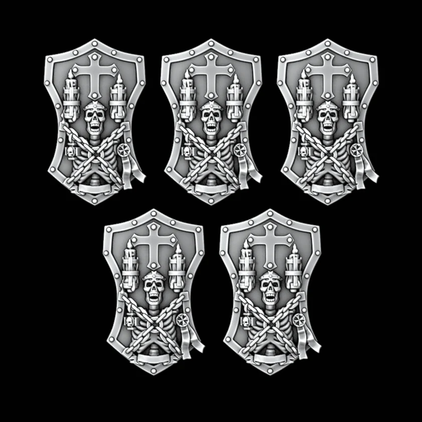 Legio Templaris - Terminator Skull Shields - Set of 5