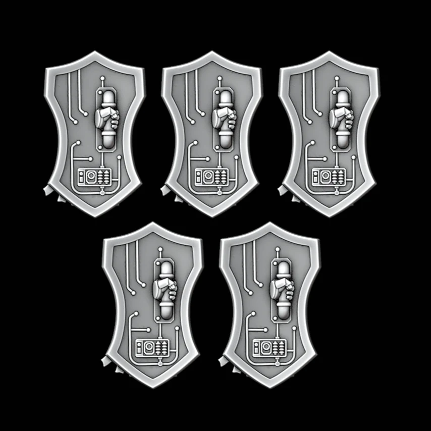 Legio Templaris - Terminator Skull Shields - Set of 5 - Image 2