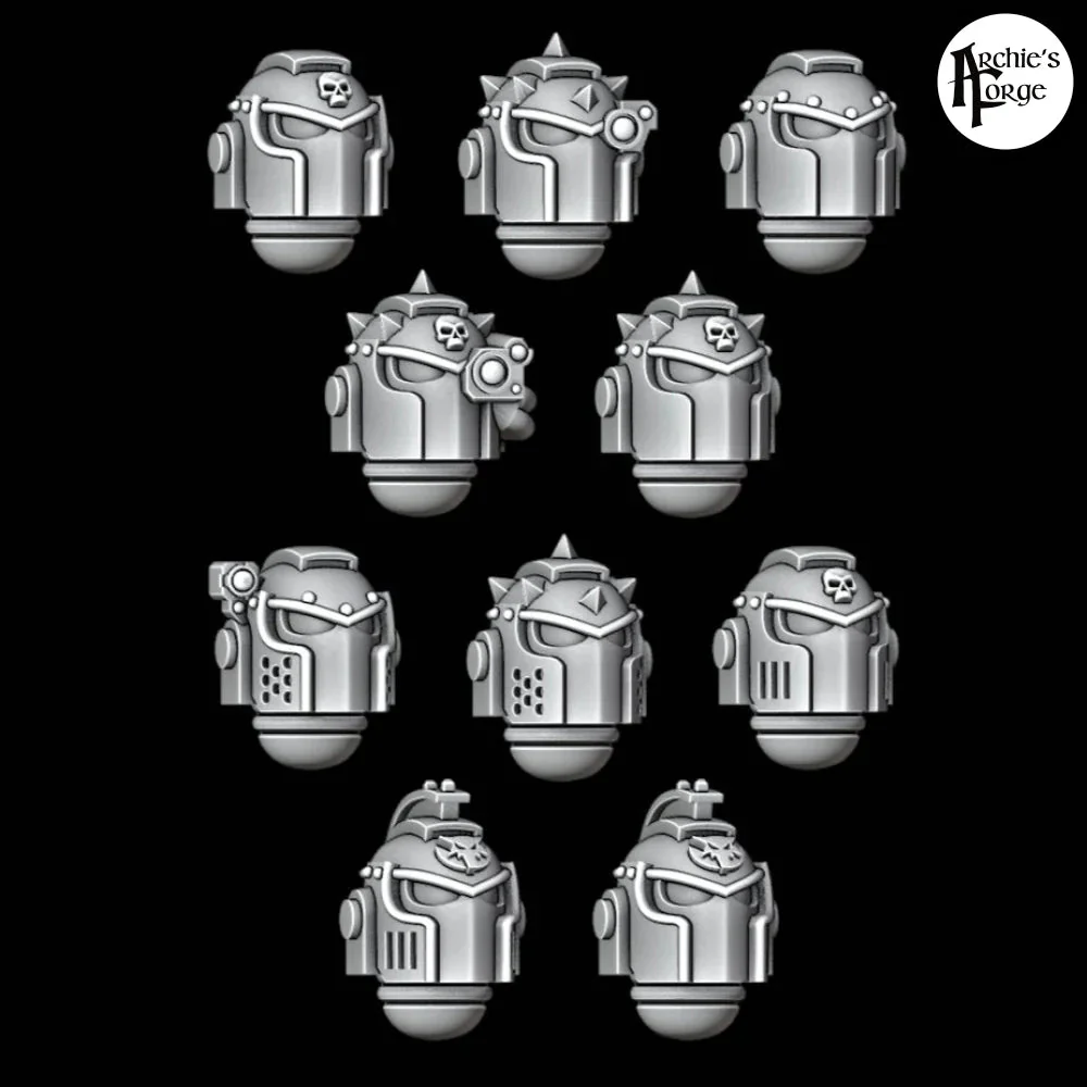 Luna Wolf Helmets - Set of 10