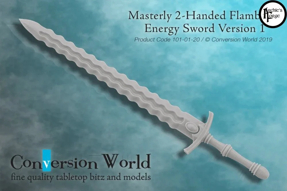 Masterly Two-Handed Flamberg Energy Sword Version 1