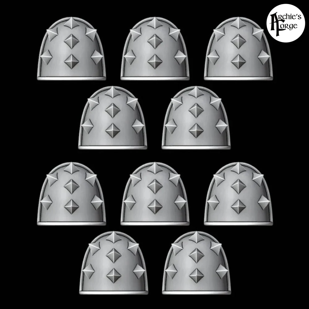 MK4 Shoulder Pad - Spiked - Set of 10