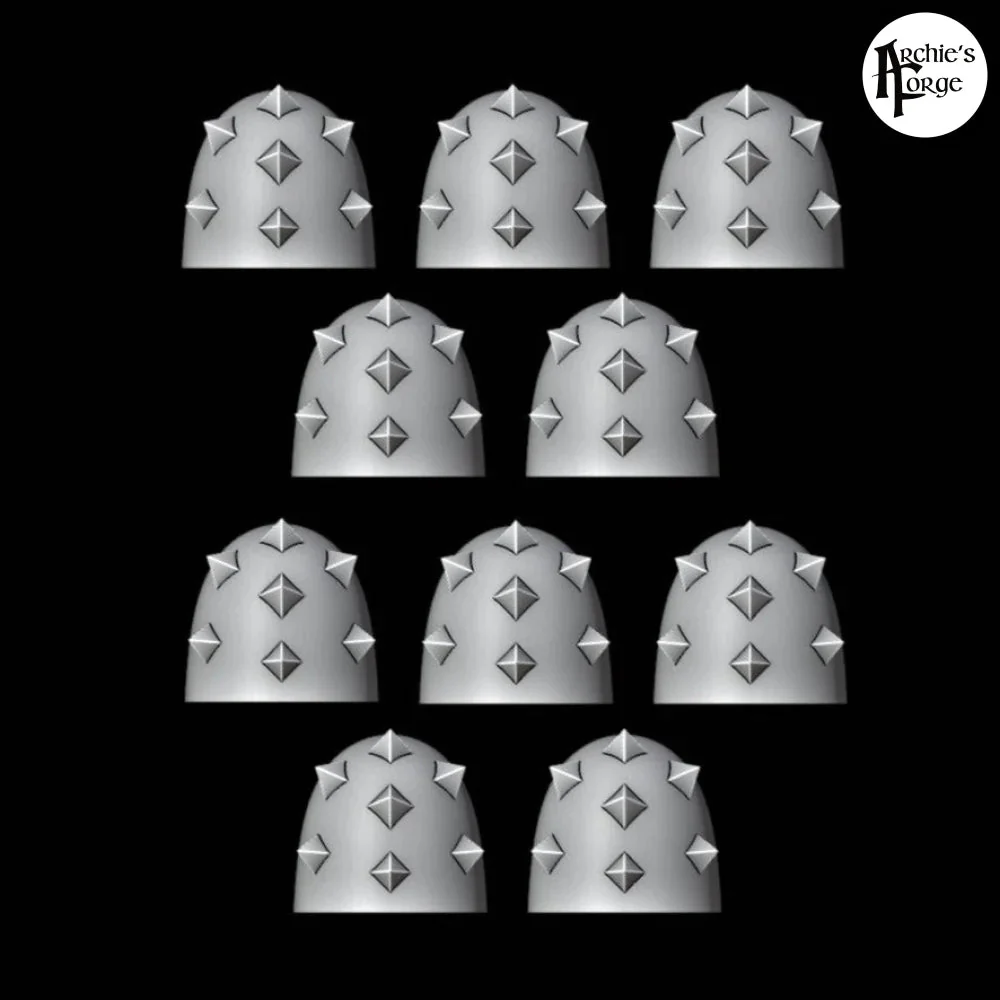 MK6 Shoulder Pad - Spiked - Set of 10