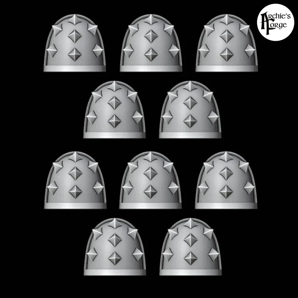 MK7 Shoulder Pad - Spiked - Set of 10