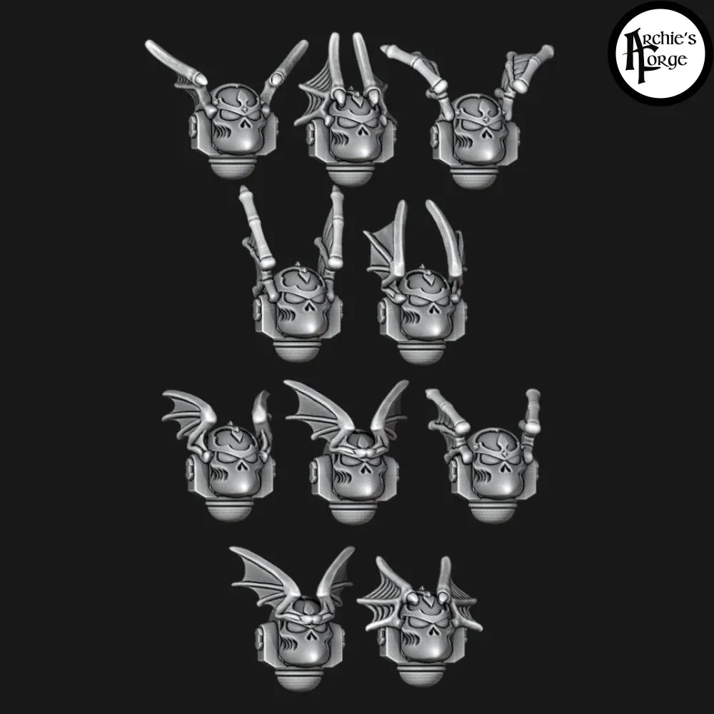 Legio Terror - Beakie Helmets - Large Wings - Set of 10